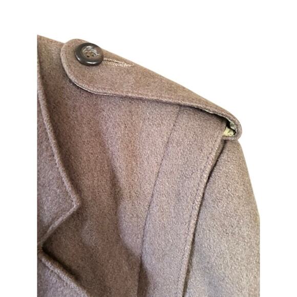 Vintage The American Male Wool Military-Style Overcoat Double-Breasted Size 46 - Picture 4 of 8